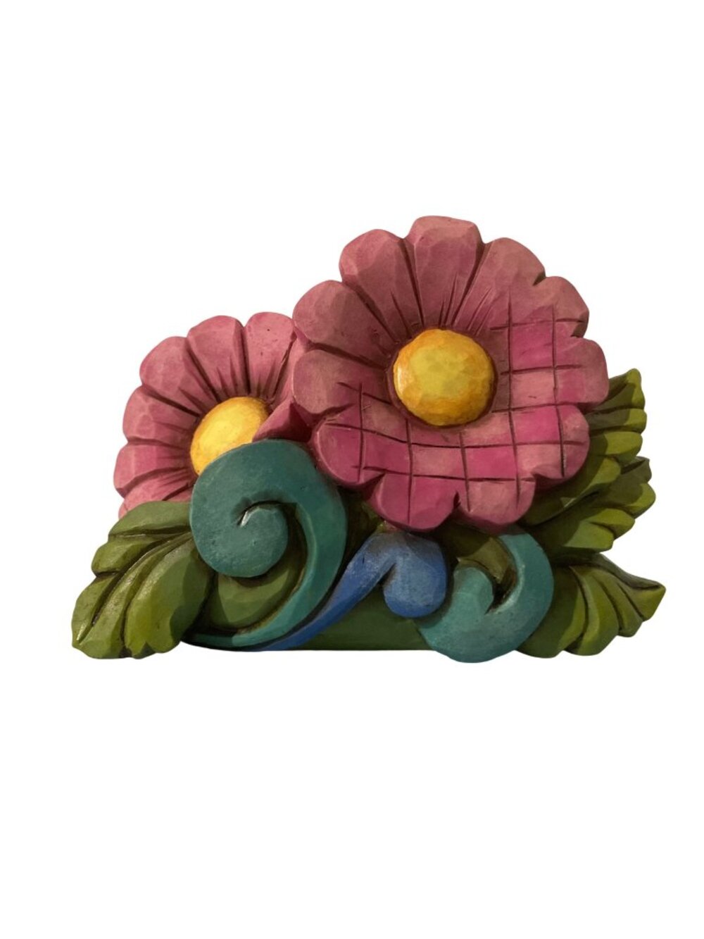 Jim Shore Heartwood Creek Mini Flower Bouquet Stone Resin Figurine 3.5”